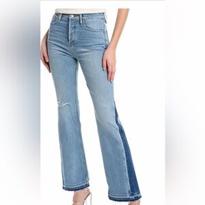 Hudson Jeans Light and Dark Blue Faye Jeans 27